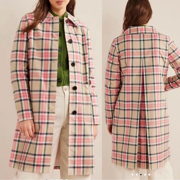 Boden Jackets & Blazers - Boden Spring Plaid Trench coat